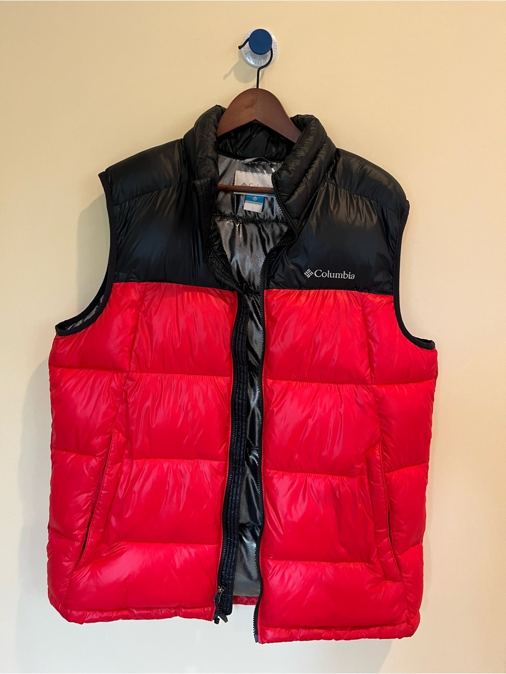Columbia Red and Black Men's Insulated Puffer Vest